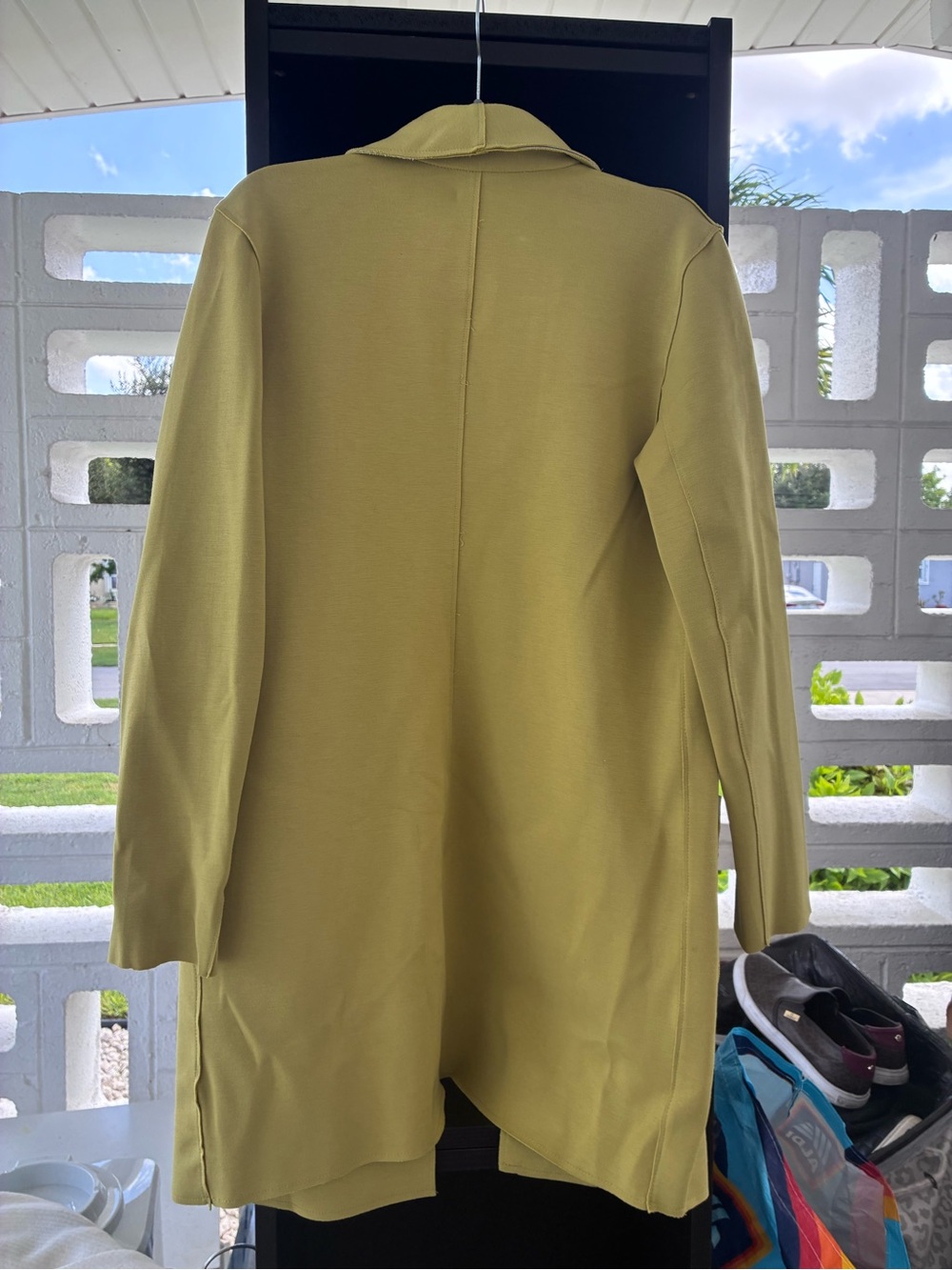 Carolina Belle Mustard Yellow Open-Front Blazer Jacket - Picture 5 of 5
